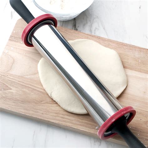 rolling pin that measures thickness of dough|adjustable rolling pins for baking.